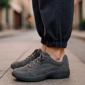 RYKA Catalyst 3 Gray Suede Sneakers 8.5 W Wide Hiking Walking Comfort Shoes